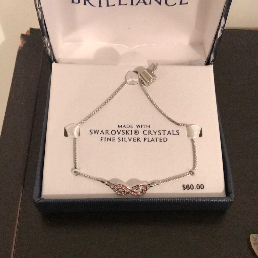 Swarovski crystal silver bracelet